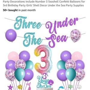 Under the Sea Birthday Party Balloon Set